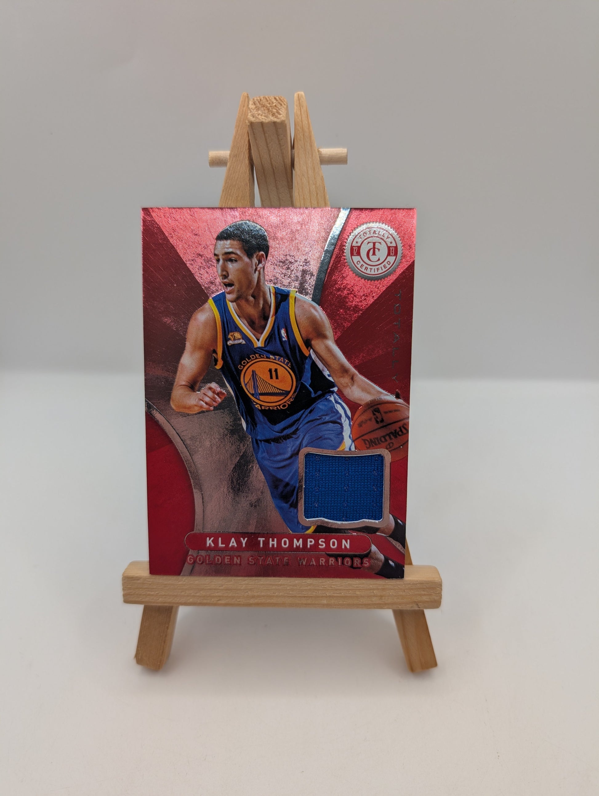Klay Thompson 2012-13 Totally Certified Basketball Game Worn Patch FRENLY BRICKS - Open 7 Days