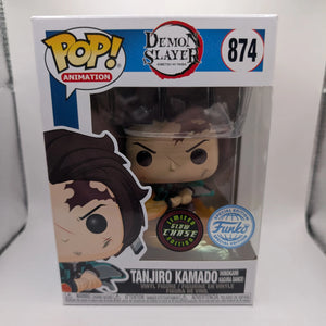 FUNKO POP Vinyl Demon Slayer TANJIRO KAMADO #874 GLOW CHASE Limited Edition FRENLY BRICKS - Open 7 Days