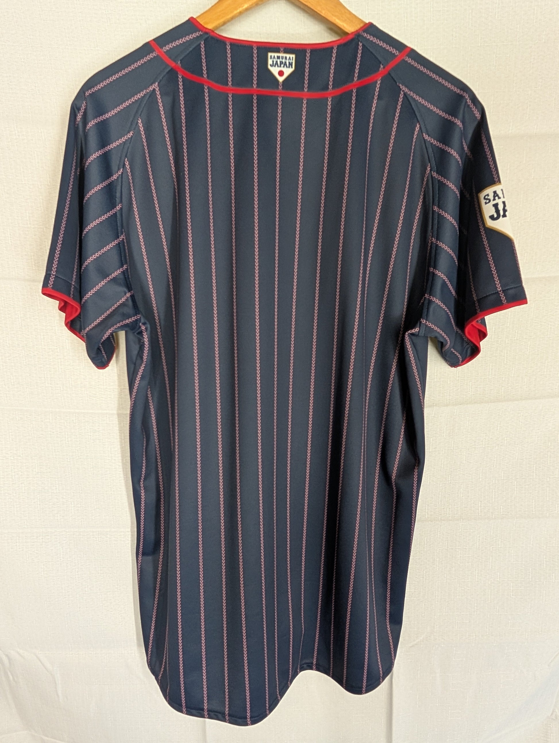 Nippon Baseball Asics Samurai Japan Away 2017-2021 Dark Navy Blue Large Jersey