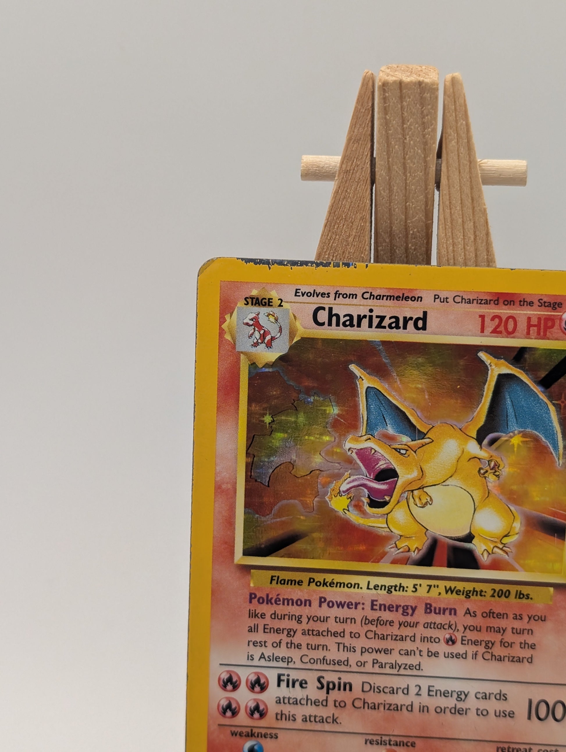 Pokémon Base Set Charizard Holo Card 4/102 FRENLY BRICKS - Open 7 Days