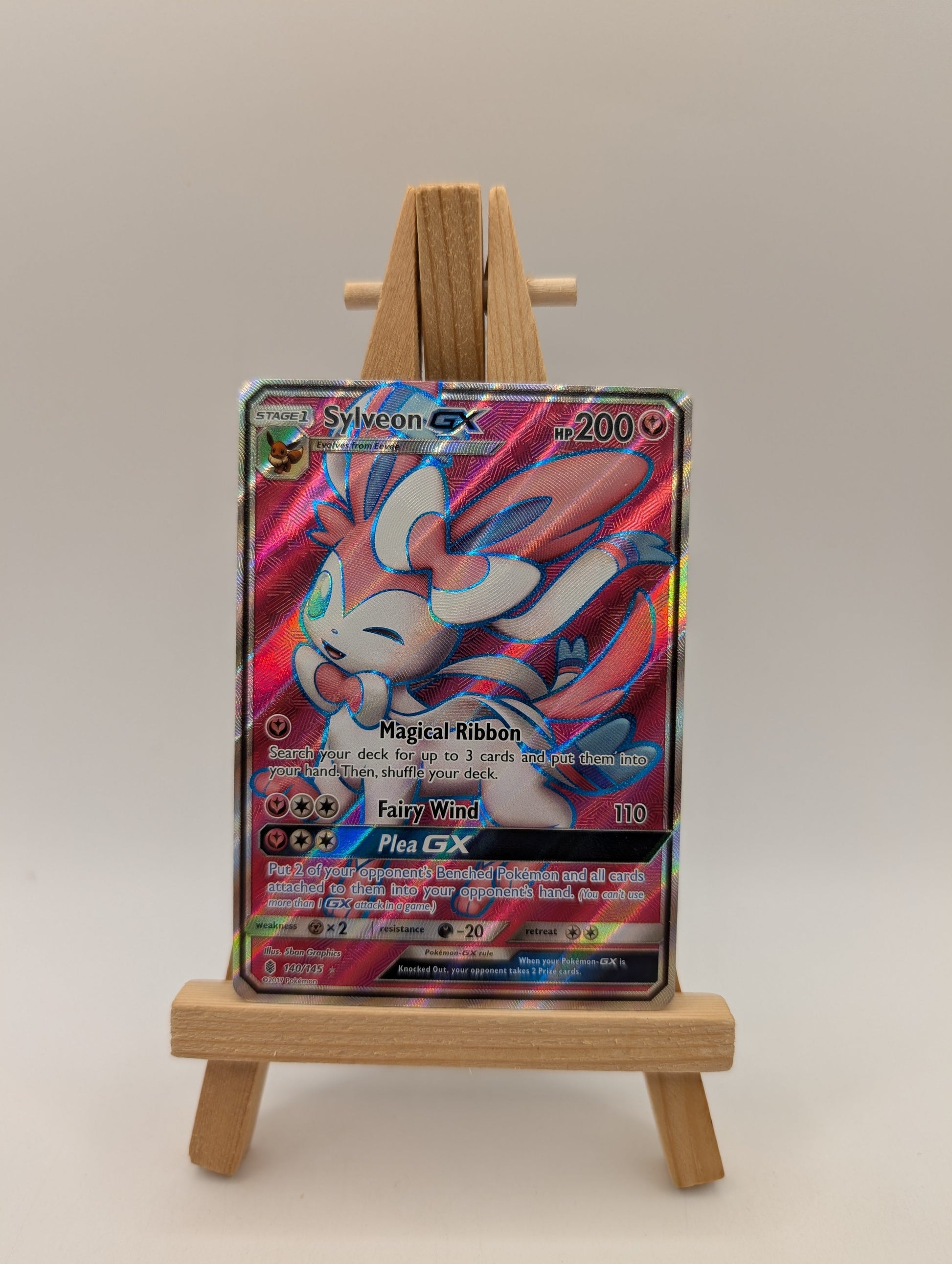 Pokemon TCG - Sylveon GX 140/145 Guardians Rising FRENLY BRICKS - Open 7 Days