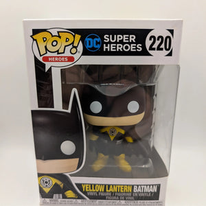 DC Super Heroes Pop Vinyl #220 Yellow Lantern Batman FRENLY BRICKS - Open 7 Days