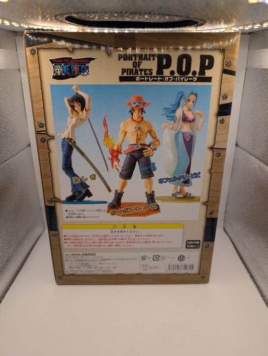 One Piece First Edition Pop Portgas D. Ace Figure MEGAHOUSE FRENLY BRICKS - Open 7 Days