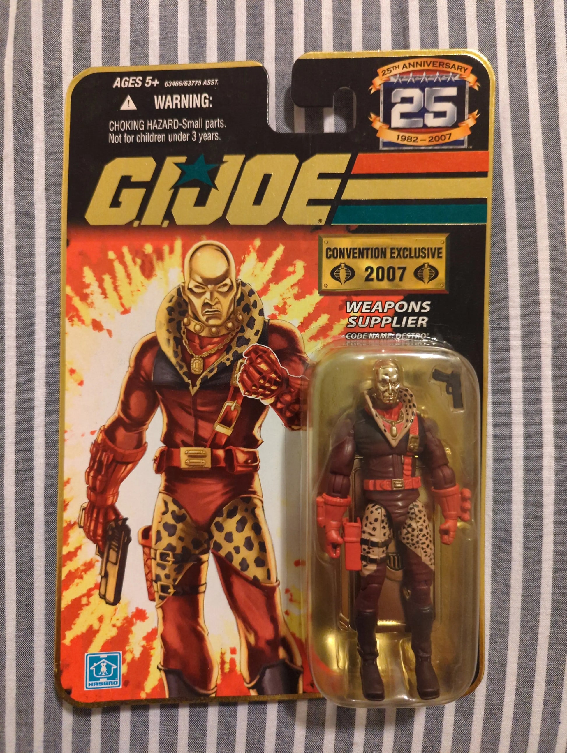 GI Joe SDCC Destro Gold Head Iron Grenadier Hasbro Pimp Daddy FRENLY BRICKS - Open 7 Days