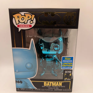 Batman 144 Blue Chrome 2019 Summer Con 80 Years DC Funko Pop Vinyl FRENLY BRICKS - Open 7 Days