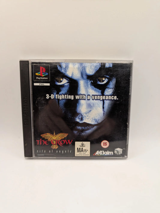 The Crow: City Of Angels + Manual - PS1 - Tested & Working FRENLY BRICKS - Open 7 Days