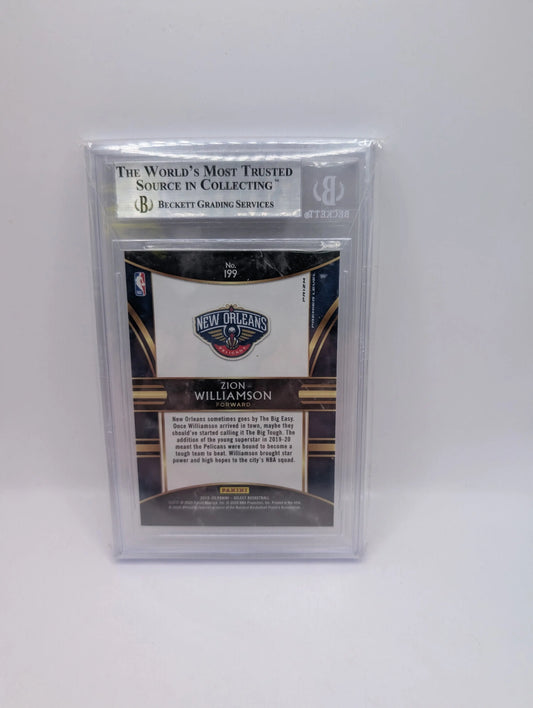 2019-20 Select Zion Williamson RC Tri Color Prizms Premier #199 BGS 9 FRENLY BRICKS - Open 7 Days
