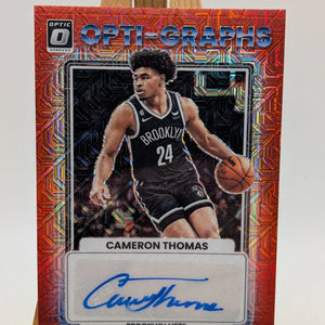 2023 Donruss Optic CAM THOMAS Red Mojo Opti-Graphs Auto OG-CAM Nets FRENLY BRICKS - Open 7 Days