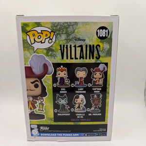 Captain Hook Disney Villains #1081 Disney Funko Pop Vinyl FRENLY BRICKS - Open 7 Days