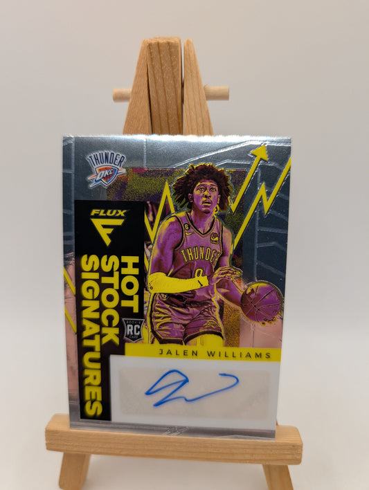 2022-23 Panini Flux Jalen Williams RC Rookie Hot Stock Auto FRENLY BRICKS - Open 7 Days