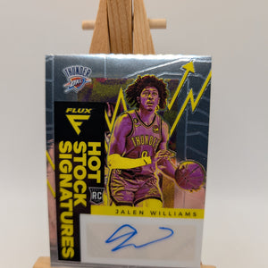 2022-23 Panini Flux Jalen Williams RC Rookie Hot Stock Auto FRENLY BRICKS - Open 7 Days