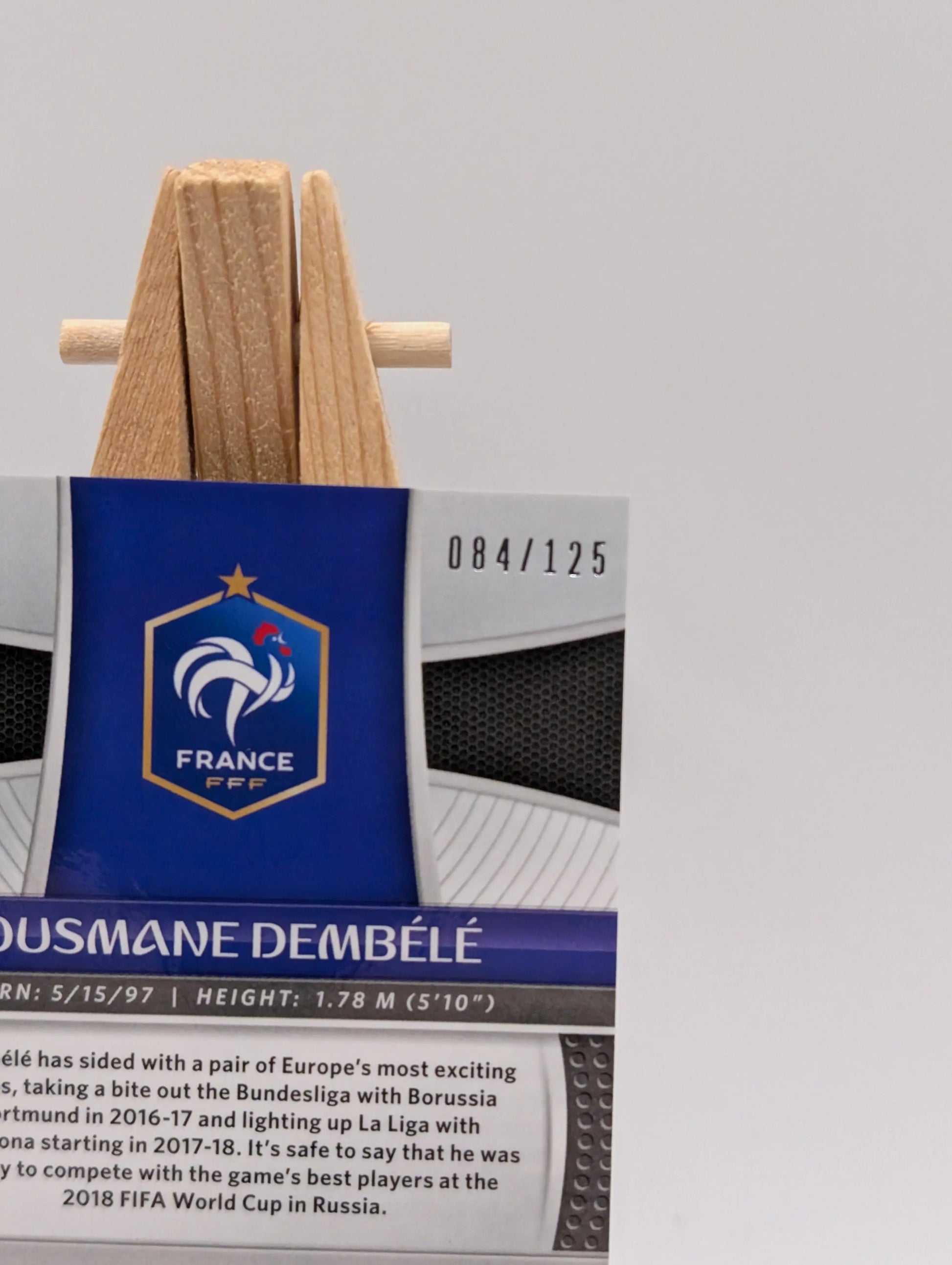2018 Panini Prizm World Cup #85 Ousmane Dembele Light Blue Lazer #/125 France FRENLY BRICKS - Open 7 Days