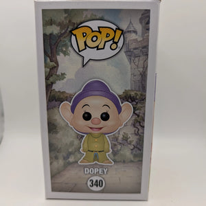 Funko Pop Vinyl Disney Snow White & The Seven  Dwarfs Dopey #340 Chase FRENLY BRICKS - Open 7 Days
