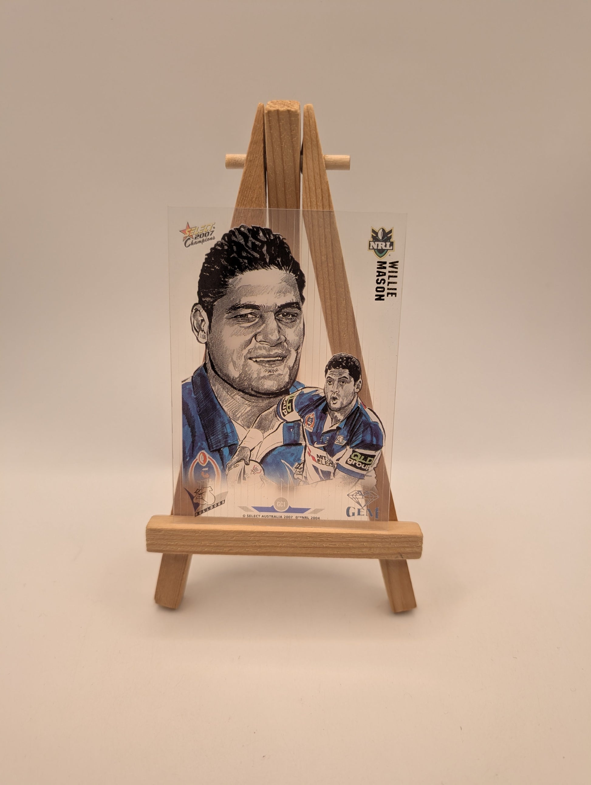 2007 Select NRL Champions Gem Card GC1 Willie Mason (Bulldogs)** FRENLY BRICKS - Open 7 Days