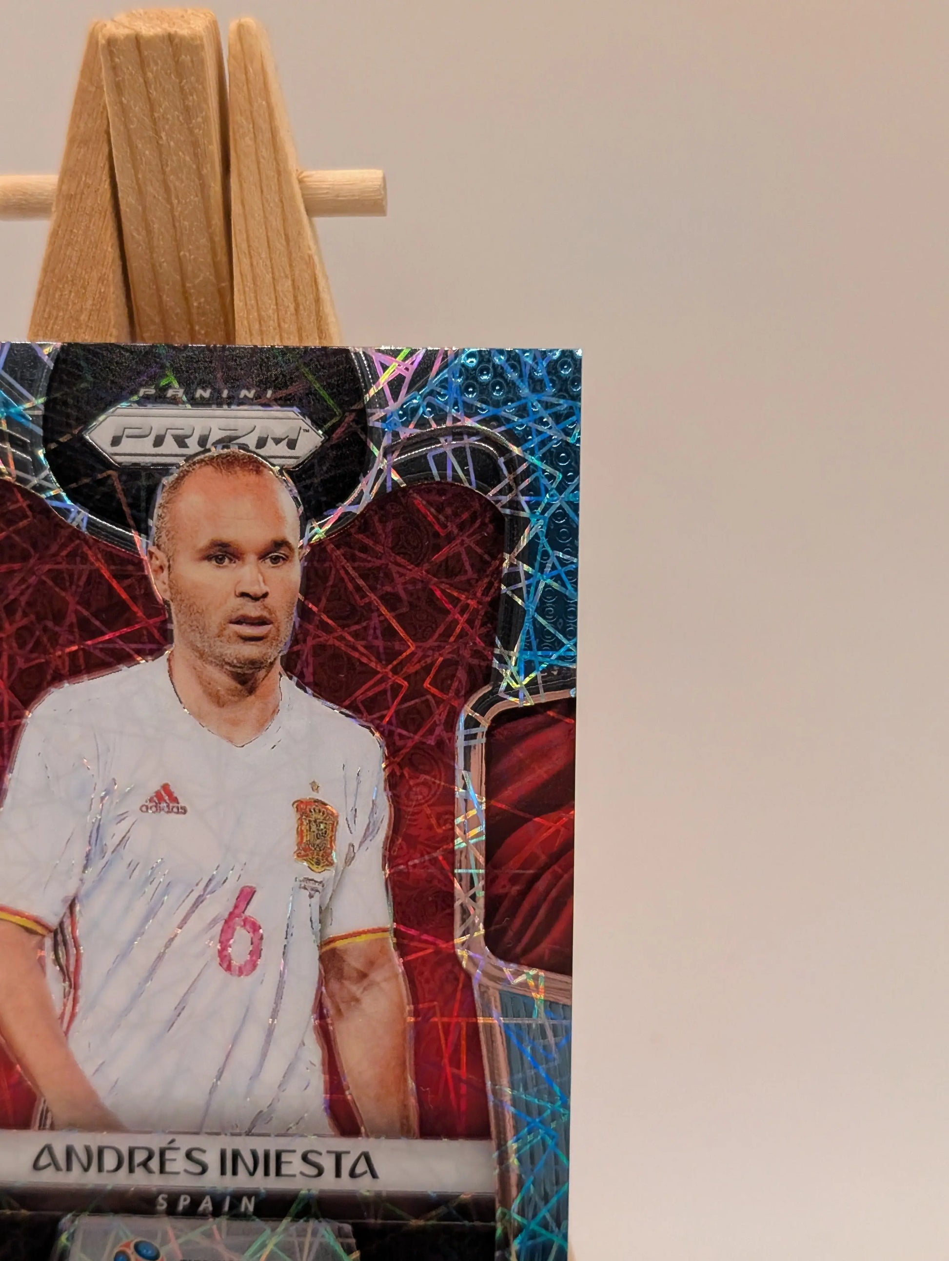 Prizm World Cup 2018 Andres Iniesta Spain Light Blue Lazer /125 FRENLY BRICKS - Open 7 Days