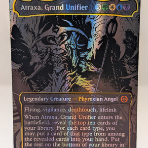Atraxa, Grand Unifier [Oil Slick Raised Foil] | Phyrexia: All Will Be One MTG 357 FRENLY BRICKS - Open 7 Days