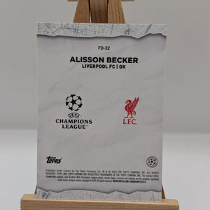 2024-25 Topps Chrome UEFA Final Destination Alisson Becker Hongbao Red 1/8 ≈1/1 FRENLY BRICKS - Open 7 Days
