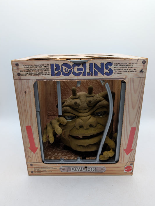 BOGLINS "Dwork" 1987 MATTEL HAND PUPPET MONSTER FRENLY BRICKS - Open 7 Days