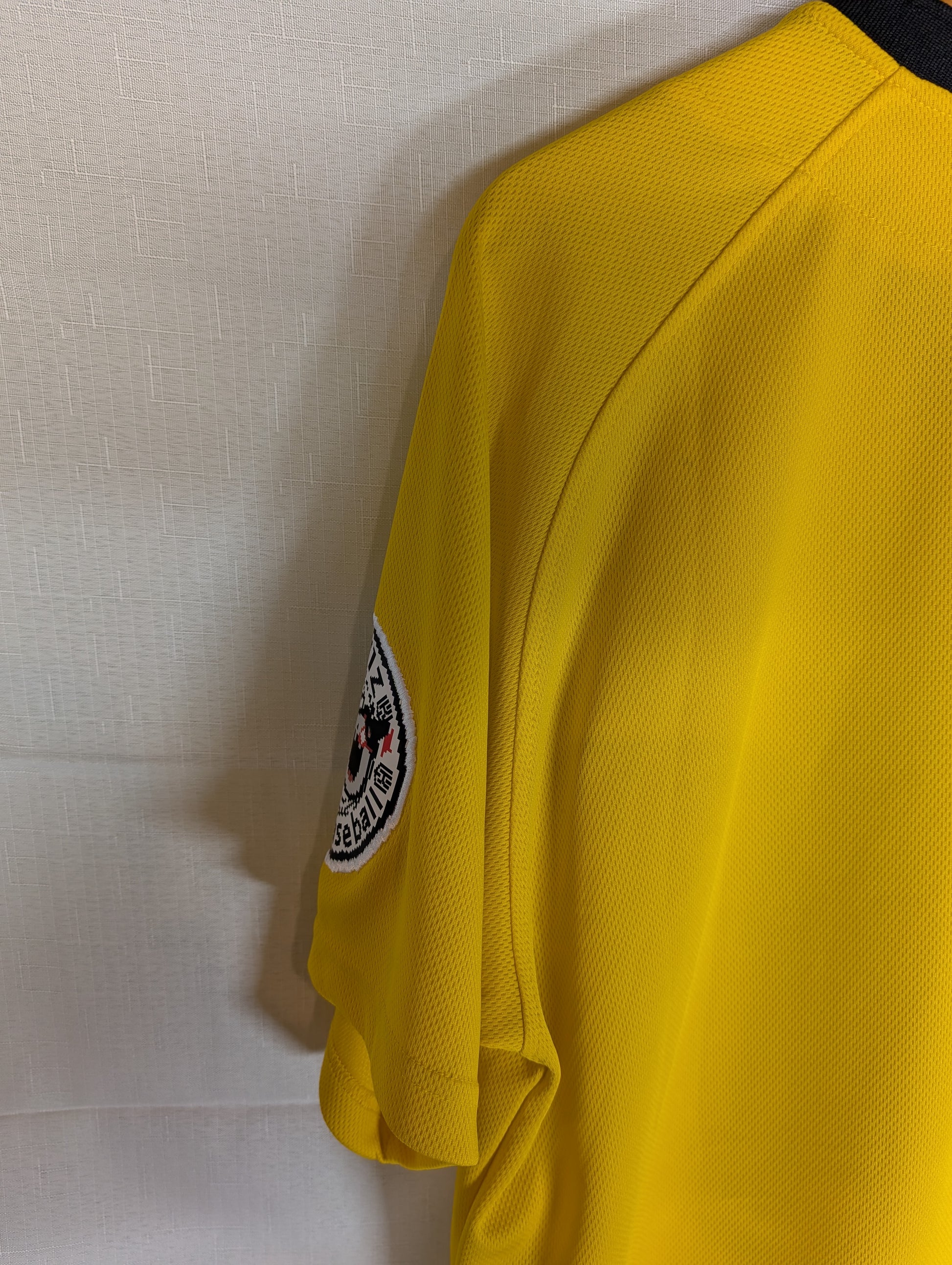 Korean Baseball KT Wiz Bright Yellow 2025 Pixel Uniform XXL Blank Jersey