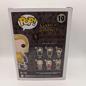 Funko POP Game of Thrones  Jaime Lannister #10 FRENLY BRICKS - Open 7 Days