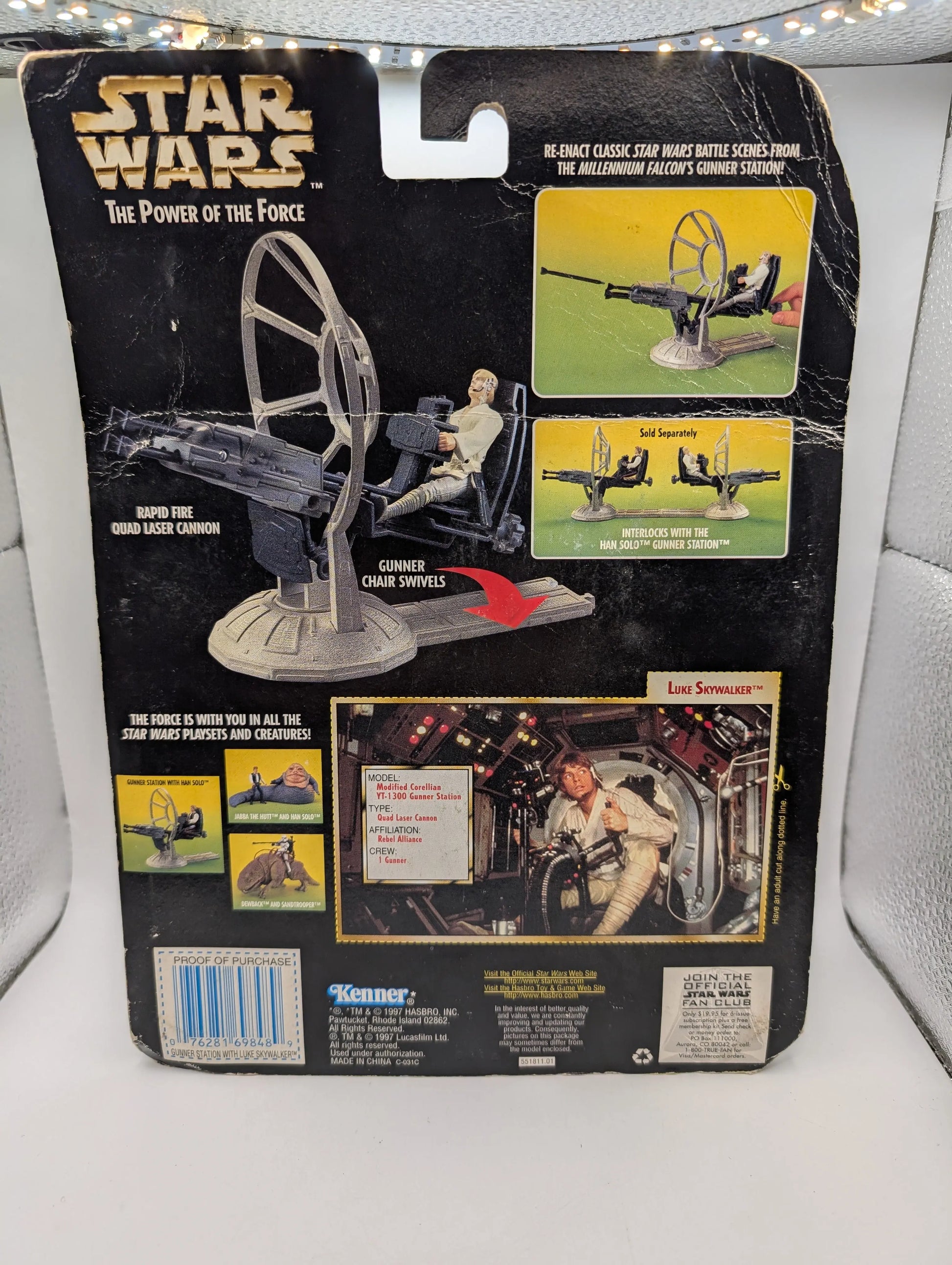STAR WARS - KENNER - POTF - GUNNER STATION - MILLENNIUM FALCON Luke Skywalker FRENLY BRICKS - Open 7 Days