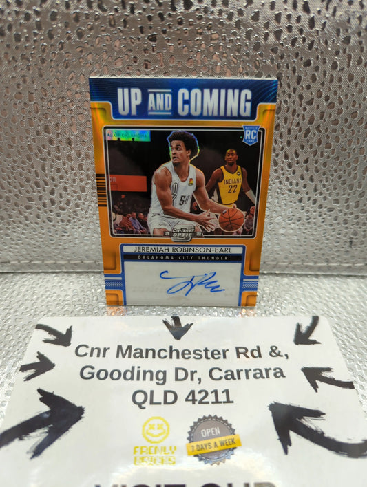 2021-22 Panini Optic Contenders Jeremiah Robinson-Earl AUTO up and coming Rookie /25 FRENLY BRICKS - Open 7 Days