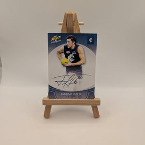 2008 AFL SELECT CHAMPIONS BLUE FOIL SIGNATURE - FS18 Jarrad WAITE (CARLTON) FRENLY BRICKS - Open 7 Days