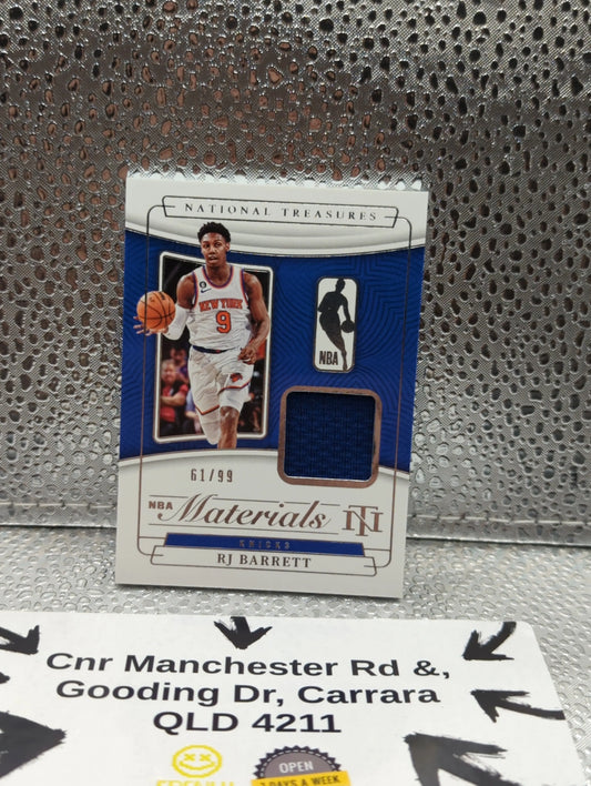 2022-23 Panini National Treasures RJ BARRETT Materials Patch /99 FRENLY BRICKS - Open 7 Days