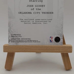 2023 Noir Screen Play Jerseys Josh Giddey Game Worn Patch /99 FRENLY BRICKS - Open 7 Days