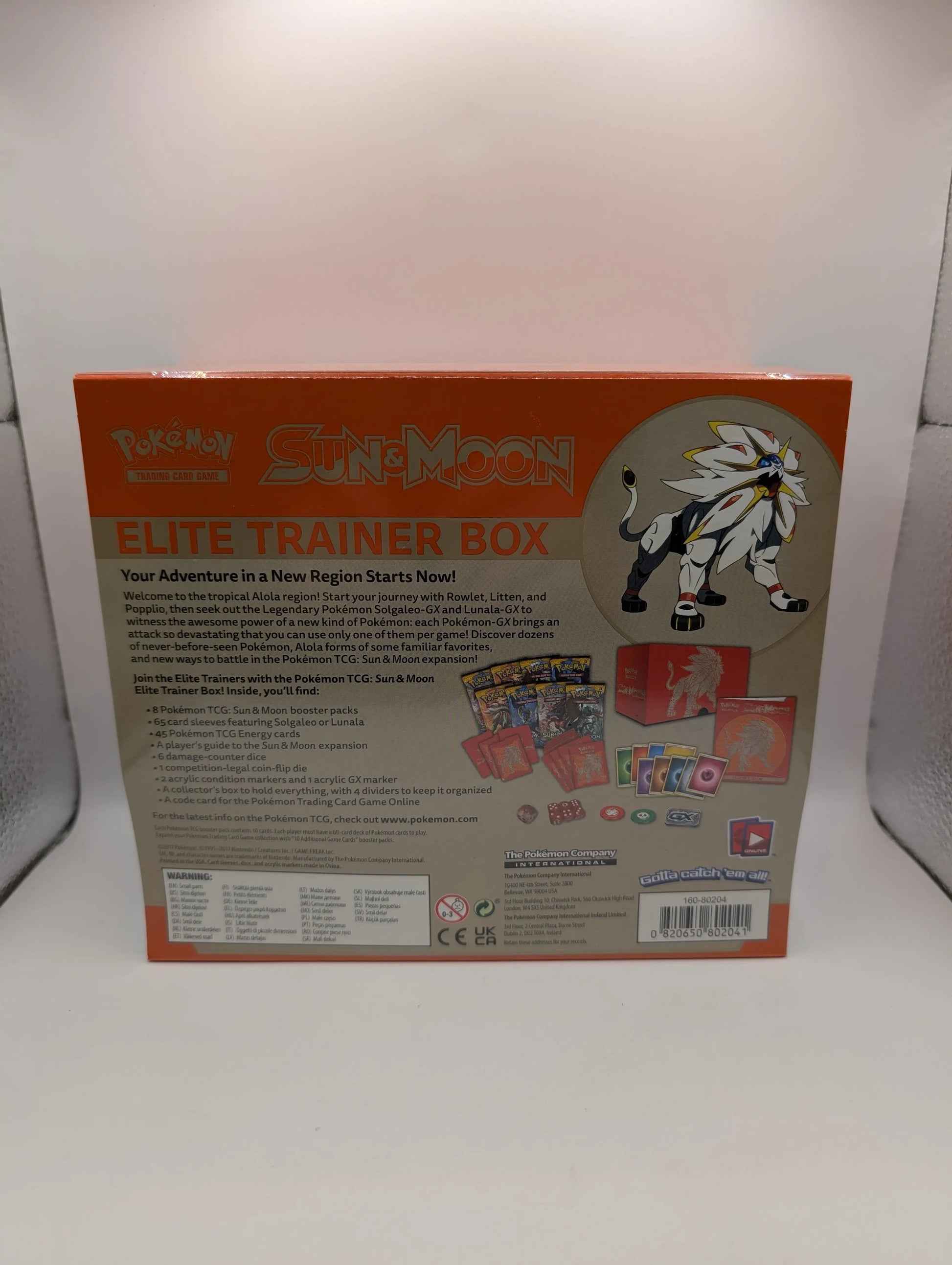 Pokemon TCG Sun and Moon Elite Trainer Box ETB Solgaleo Factory Sealed New FRENLY BRICKS - Open 7 Days