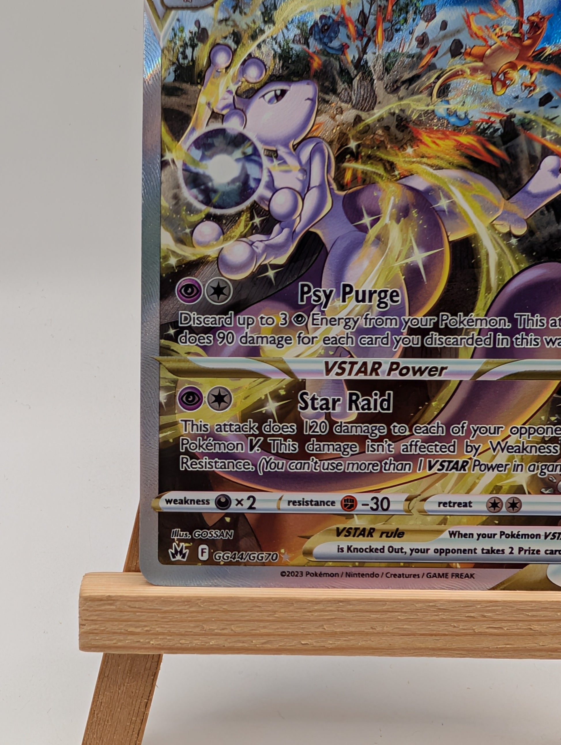 Mewtwo VSTAR GG44/GG70 - Crown Zenith Galarian Gallery Pokemon TCG - NM Card FRENLY BRICKS - Open 7 Days