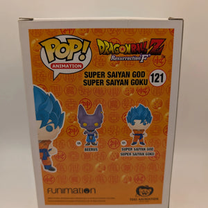 Super Saiyan God Super Saiyan Goku 121 DBZ Funko Pop Vinyl FRENLY BRICKS - Open 7 Days
