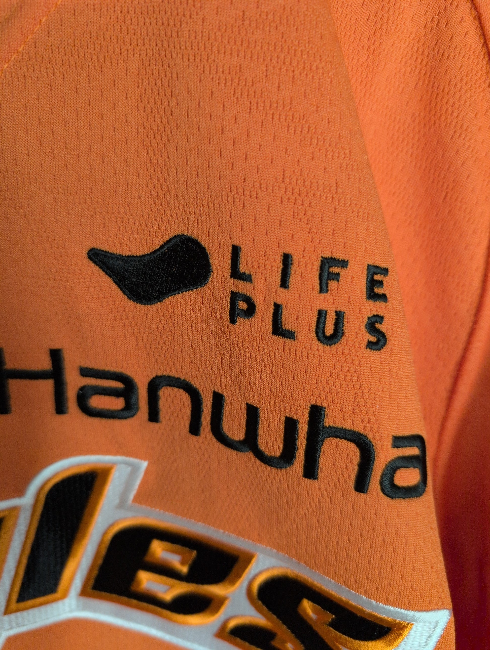KBO Spyder Hanwha Eagles 2024 Authentic Orange Home XXL Jersey