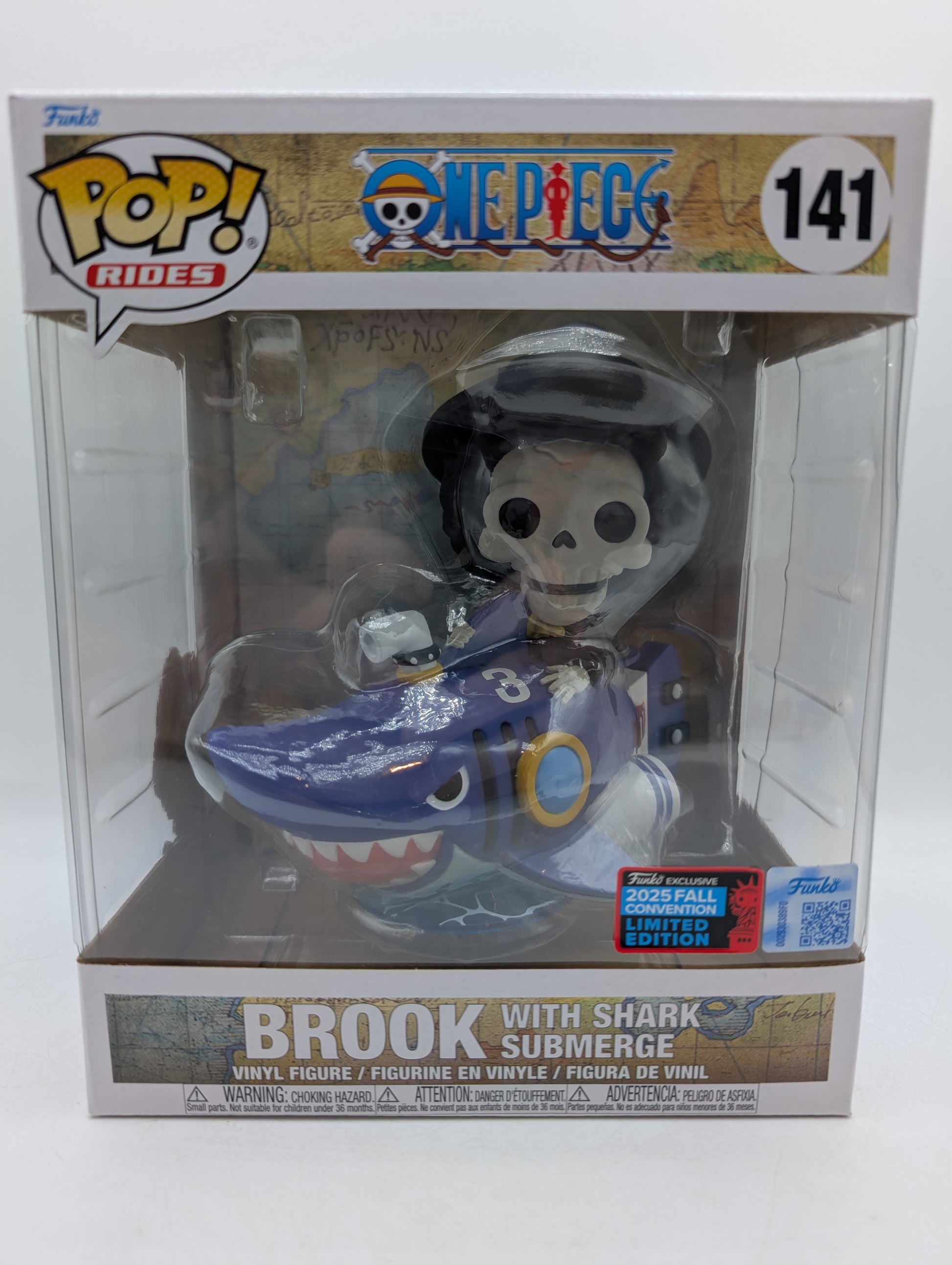 Funko POP! RIDES One Piece Brook with Shark Submerge 2025 Fall Con image 1