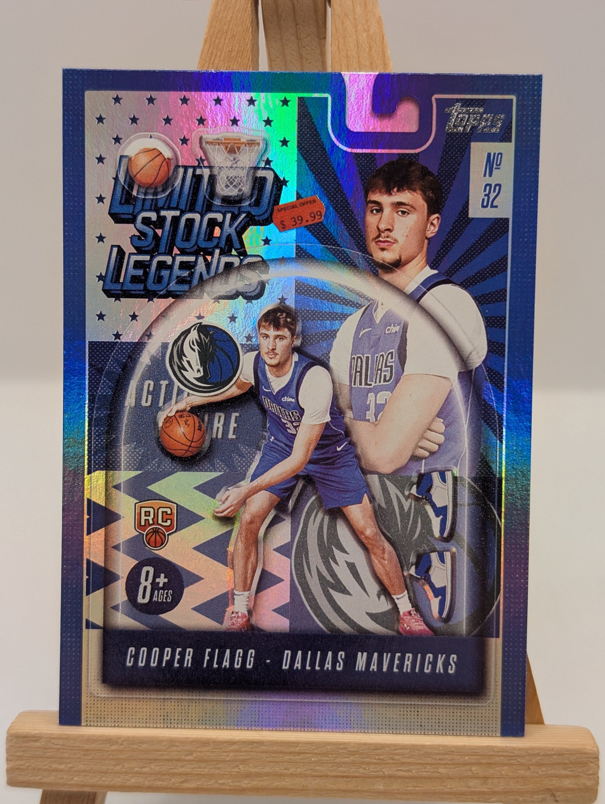2025-26 Topps Basketball Cooper Flagg Limited Stock Legends #LST-1 RC Mavericks FRENLY BRICKS - Open 7 Days