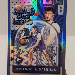 2025-26 Topps Basketball Cooper Flagg Limited Stock Legends #LST-1 RC Mavericks FRENLY BRICKS - Open 7 Days