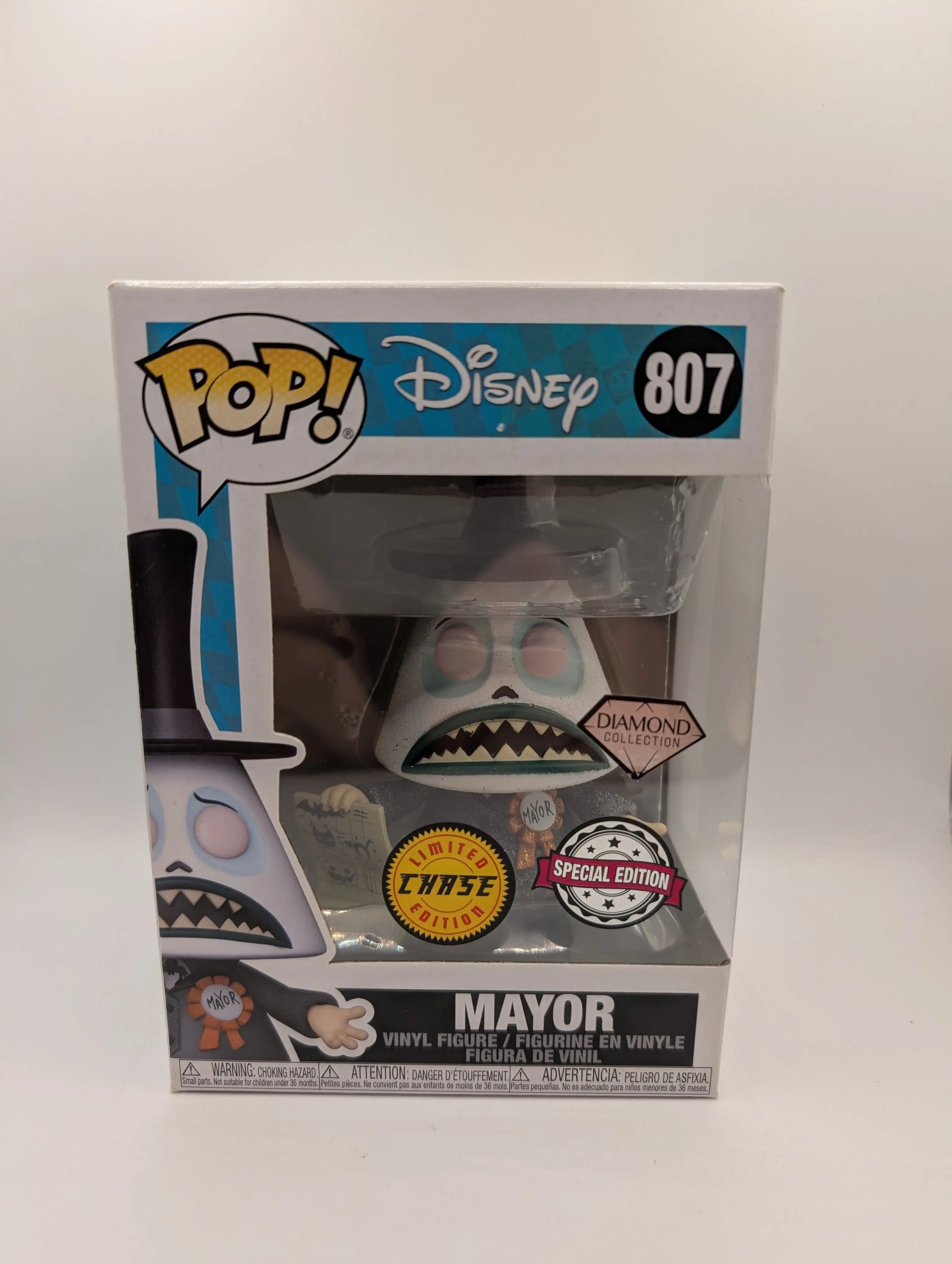 Funko Pop! The Nightmare Before Christmas: Mayor #807 Diamond Chase FRENLY BRICKS - Open 7 Days