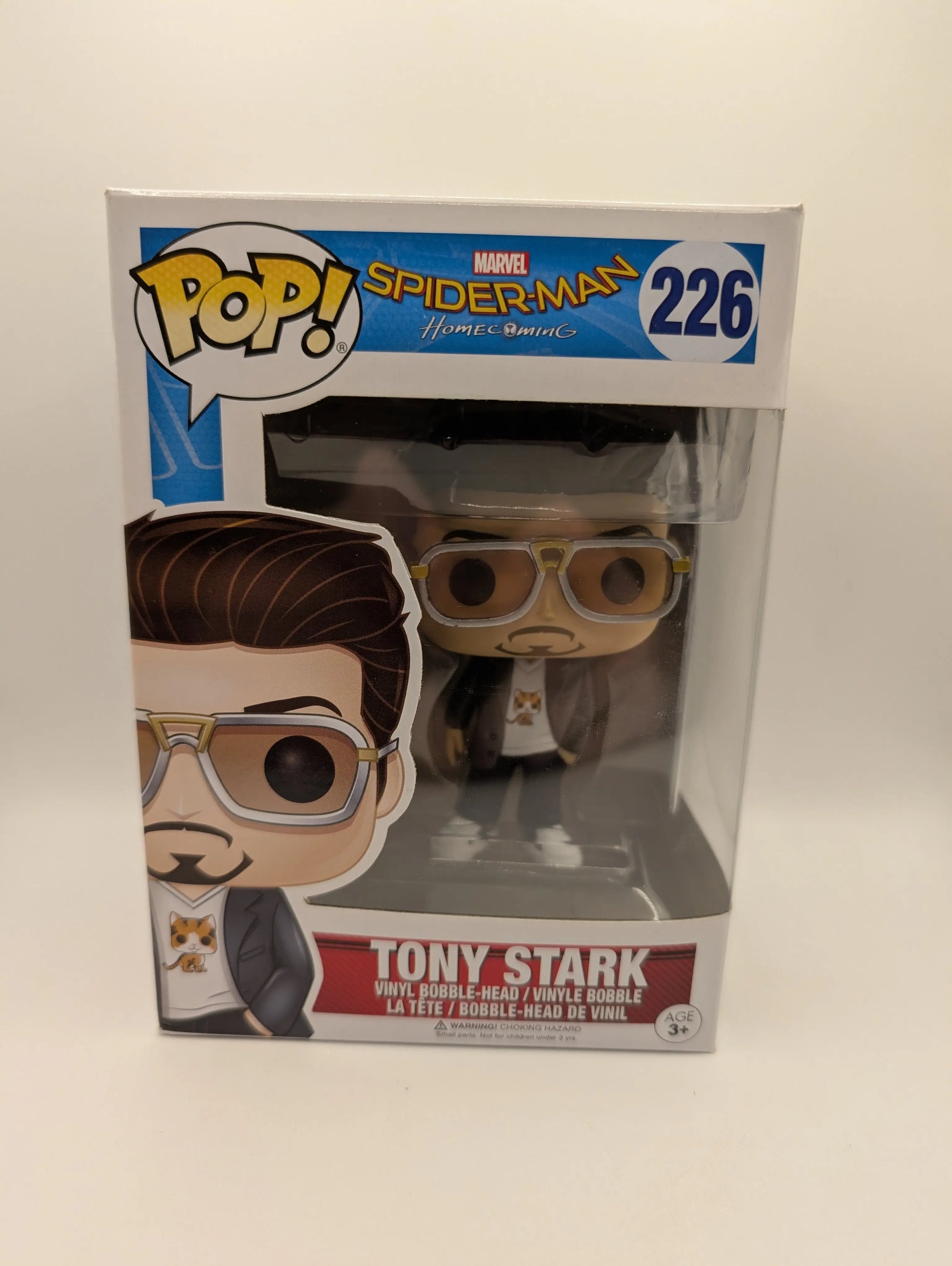 Spider-Man Homecoming Tony Stark Pop! Vinyl Figure #226 FRENLY BRICKS - Open 7 Days