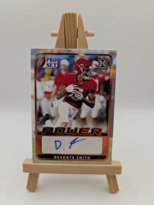 DEVONTA SMITH AUTO 2021 LEAF PRO SET POWER BRONZE ALABAMA EAGLES WR FRENLY BRICKS - Open 7 Days
