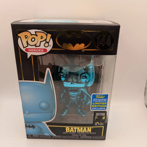 Batman 144 Blue Chrome 2019 Summer Con 80 Years DC Funko Pop Vinyl FRENLY BRICKS - Open 7 Days