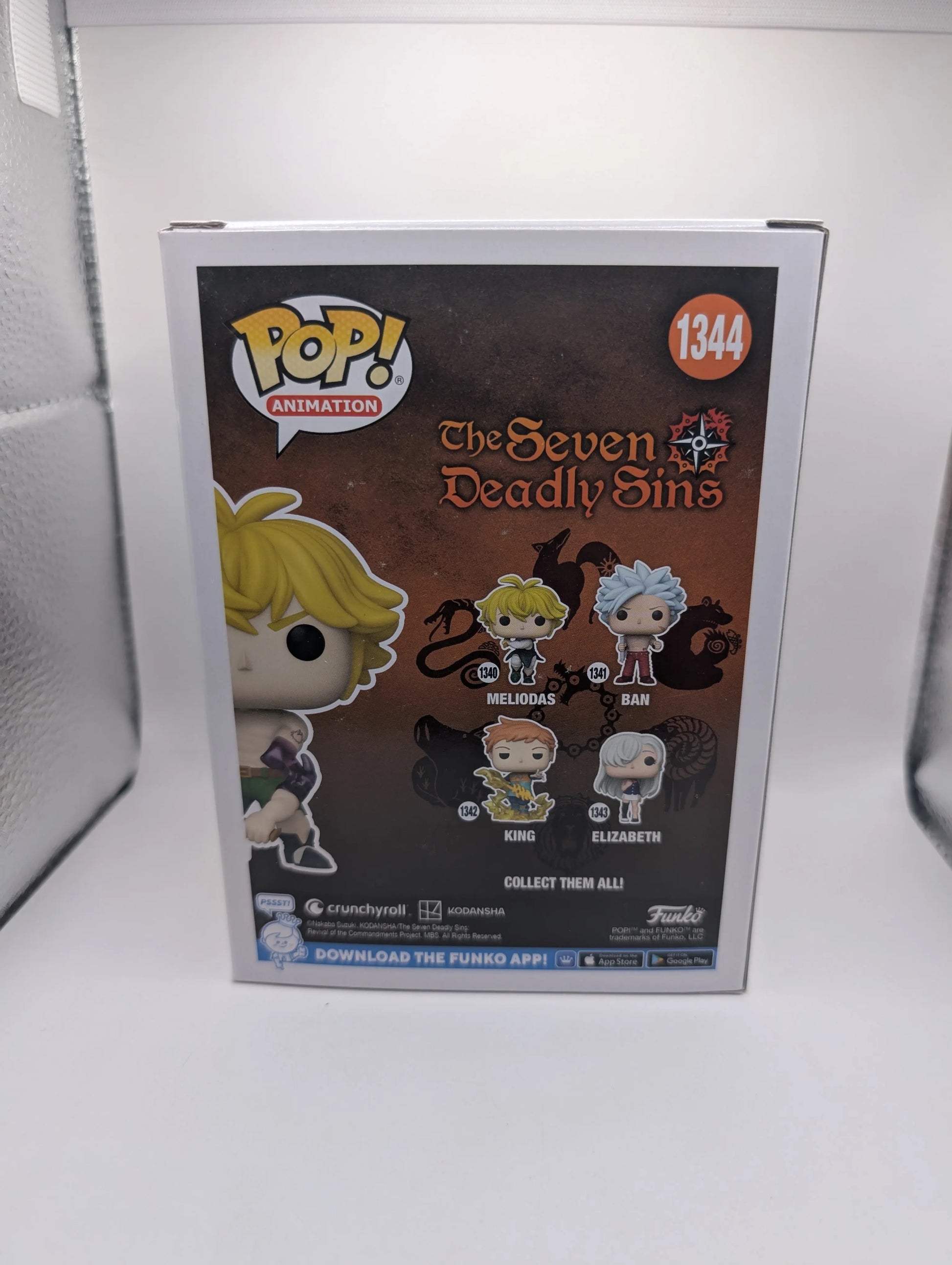 Funko POP! Meliodas The Seven Deadly Sins #1344 Vinyl Figure FRENLY BRICKS - Open 7 Days