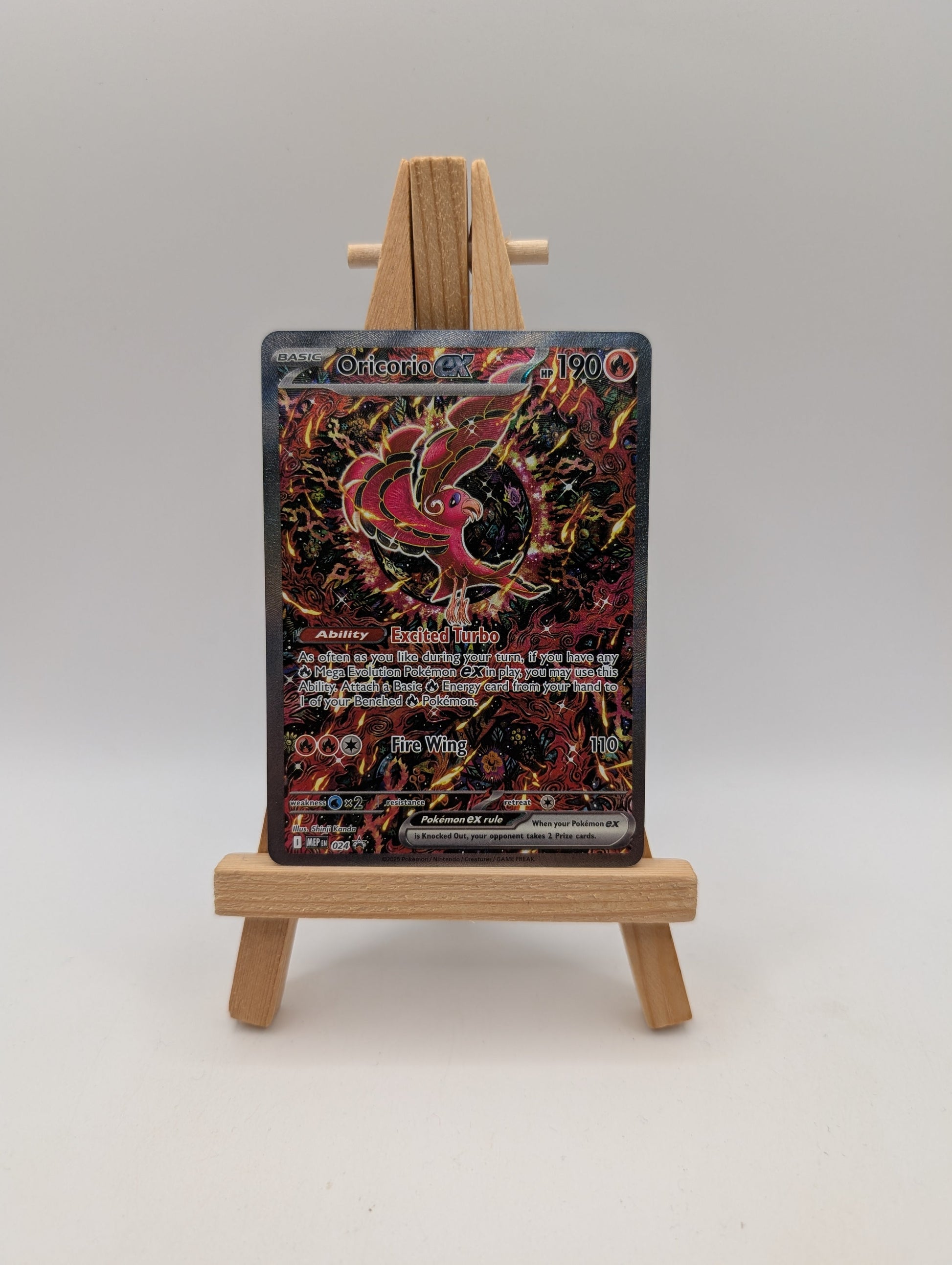 Oricorio ex MEP 024 Black Star Promo NM Pokemon Holofoil FRENLY BRICKS - Open 7 Days