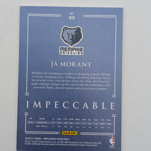 2020-21 Panini Impeccable Ja Morant 1/1 One of One FRENLY BRICKS - Open 7 Days