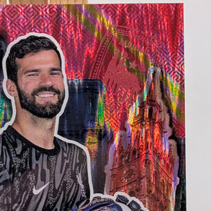 2024-25 Topps Chrome UEFA Final Destination Alisson Becker Hongbao Red 1/8 ≈1/1 FRENLY BRICKS - Open 7 Days