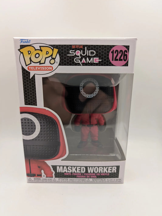 Funko Pop! Vinyl - Squid Game - Red Soldier (Circle Mask) Masked Worker #1226 FRENLY BRICKS - Open 7 Days