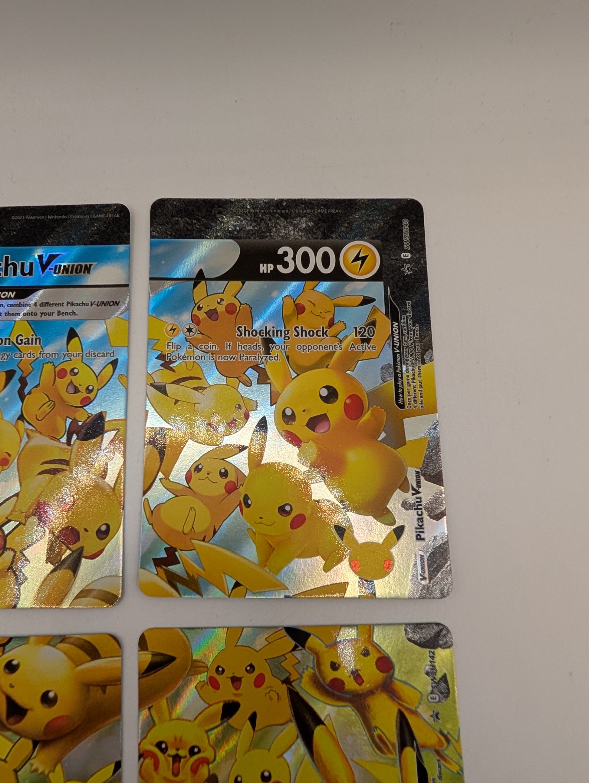 Pikachu V-Union - SWSH139-142 - Pokemon TCG: Celebrations Promo 4 Card Set FRENLY BRICKS - Open 7 Days
