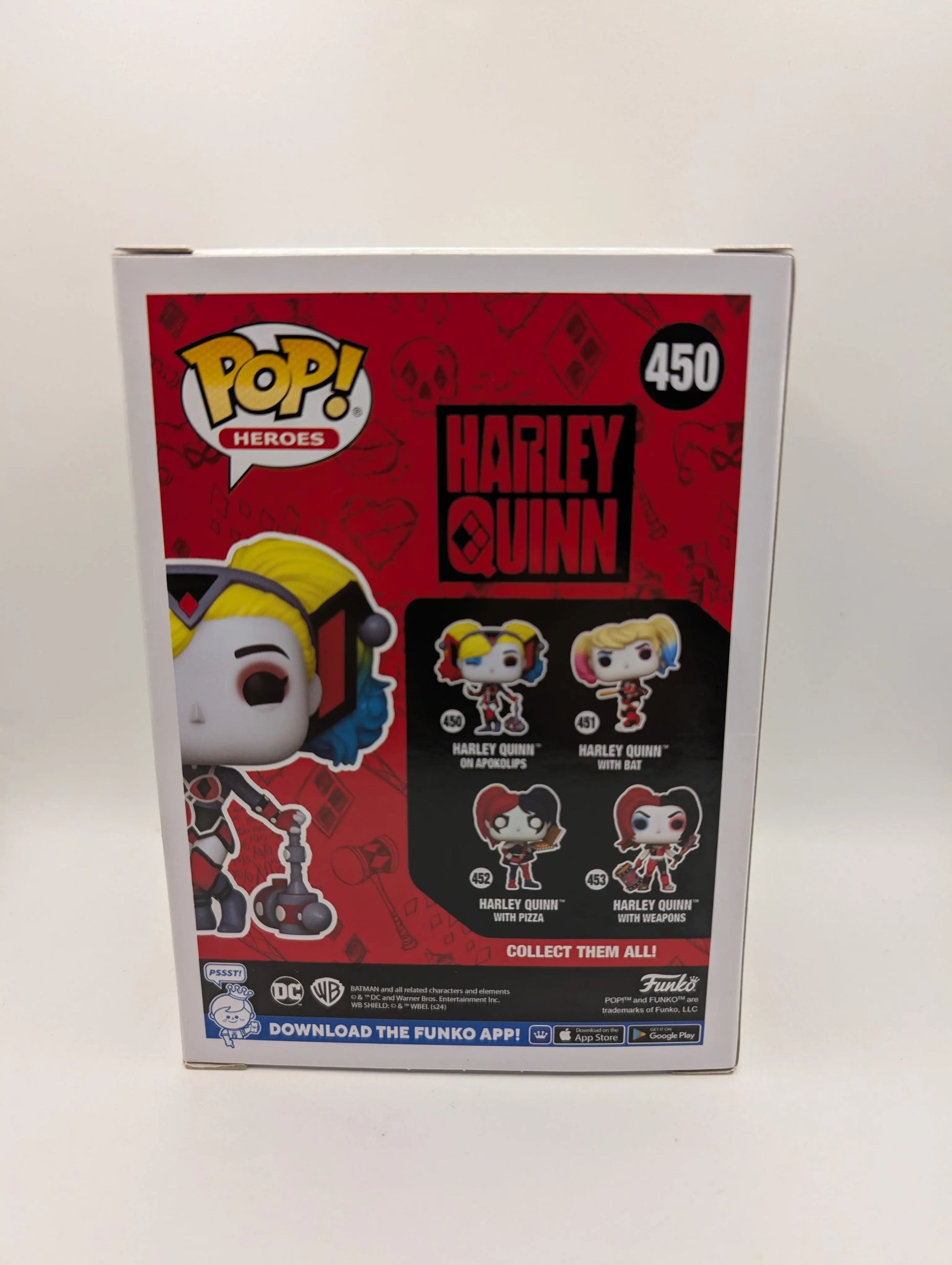 DC Comics - Harley Quinn on Apokolips Pop! Vinyl Figure #450 FRENLY BRICKS - Open 7 Days