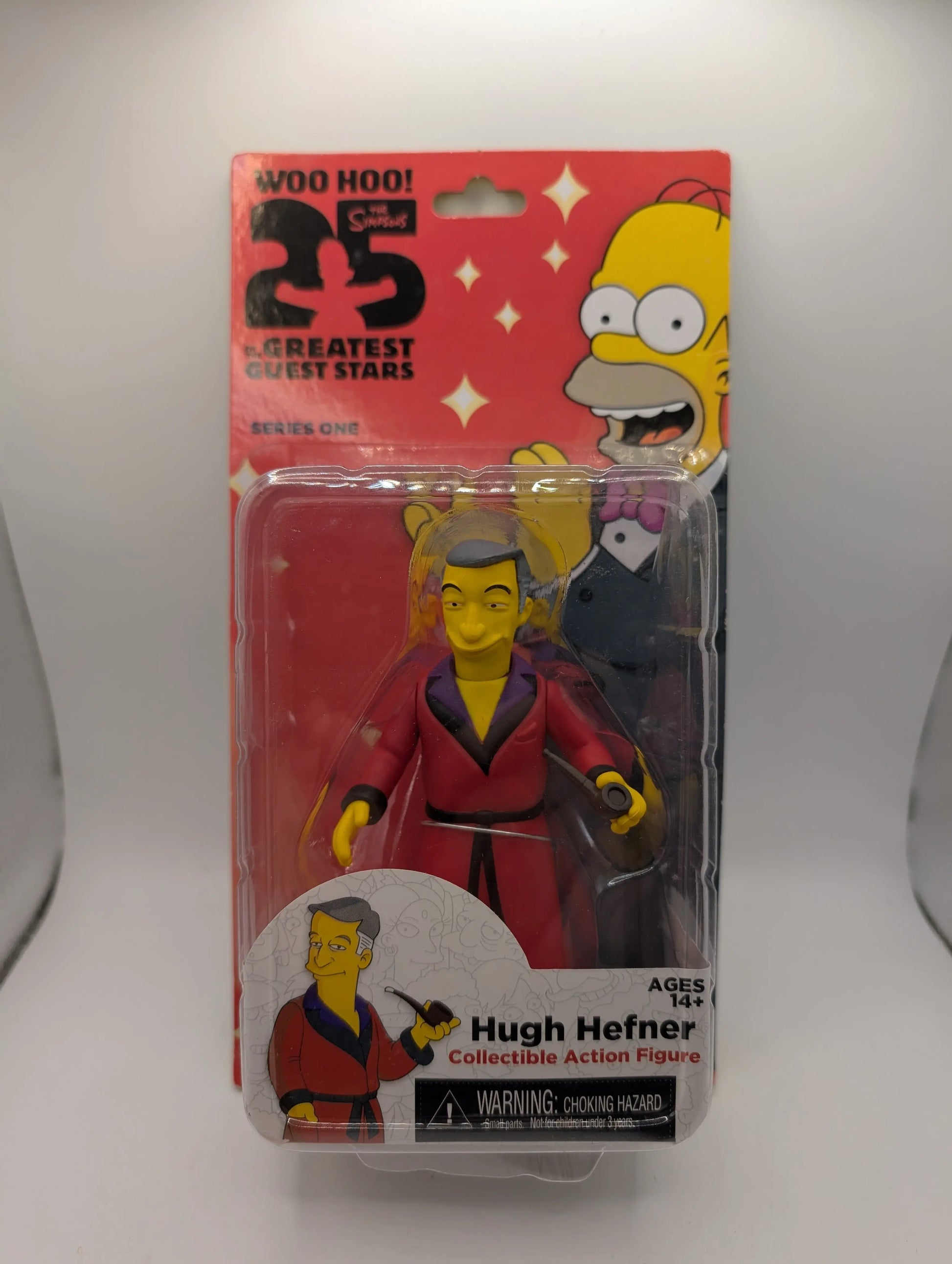NECA The Simpsons Guest Stars Series 1 Playboy HUGH HEFNER Action Figure FRENLY BRICKS - Open 7 Days