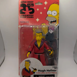 NECA The Simpsons Guest Stars Series 1 Playboy HUGH HEFNER Action Figure FRENLY BRICKS - Open 7 Days
