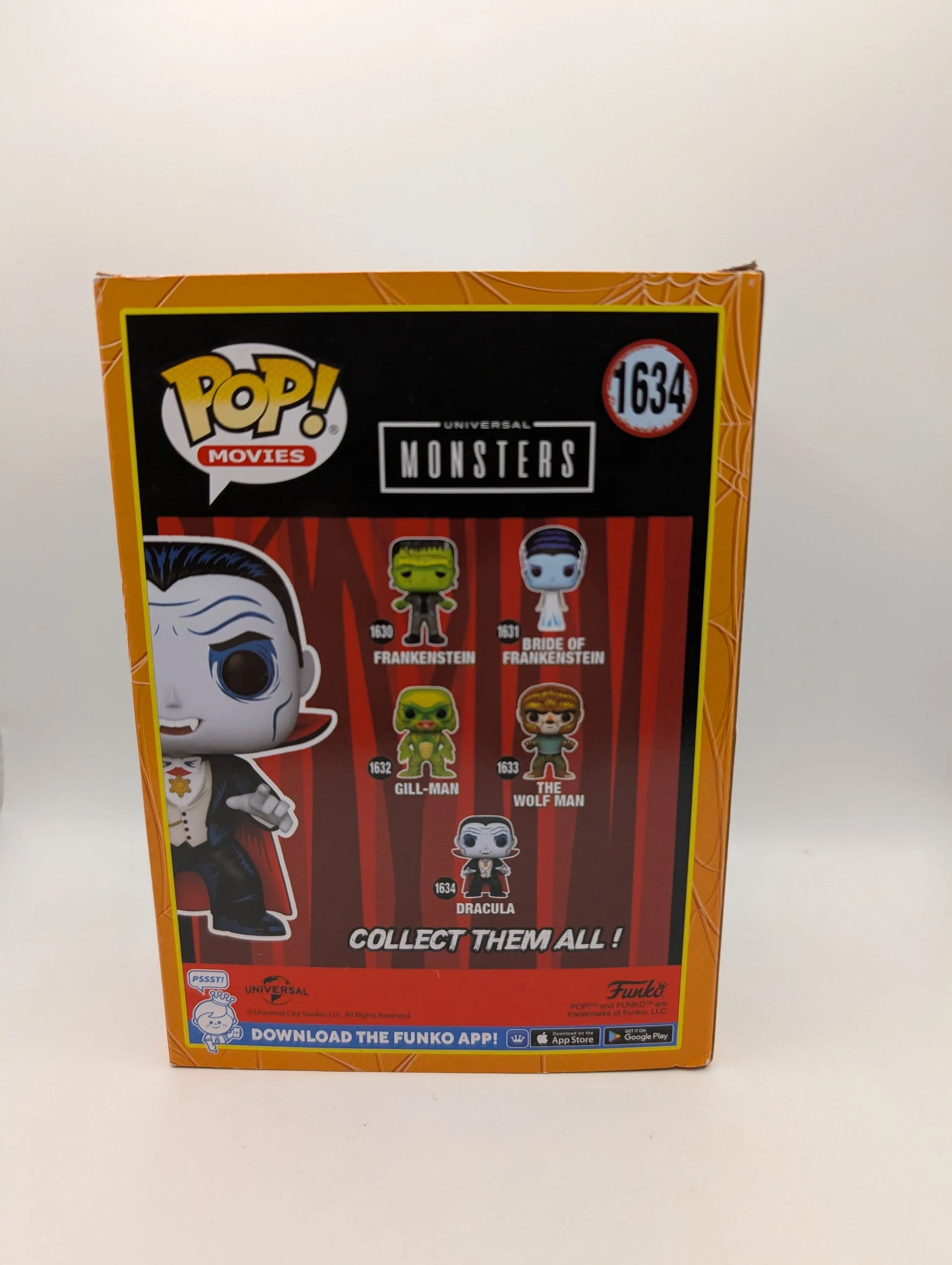 Funko POP! Movies Universal Monsters Dracula #1634 FRENLY BRICKS - Open 7 Days